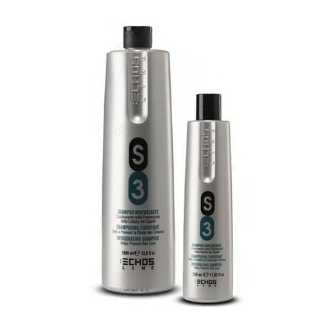 ECHOSLINE S3 - Stiprinošs šampūns plāniem un novājinātiem matiem